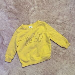 GAP Yellow Teddy Logo Kids Sweatshirt Pullover